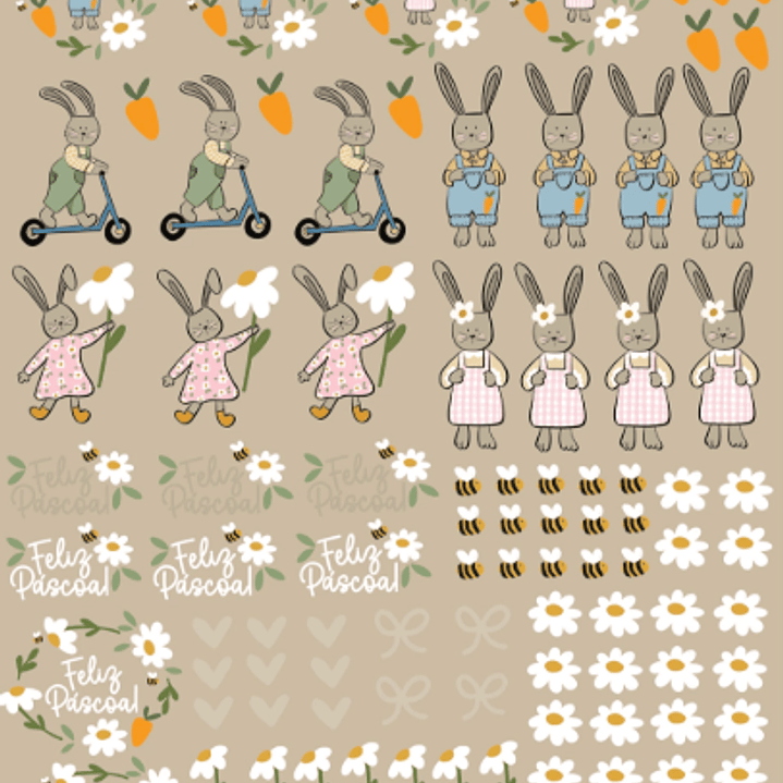 Arquivo para Dtf Artes Páscoa Biscoitos e Margaridas em Pdf  1