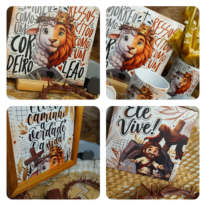 19 Artes para Caneca Páscoa Cristã Arquivo em Png 7