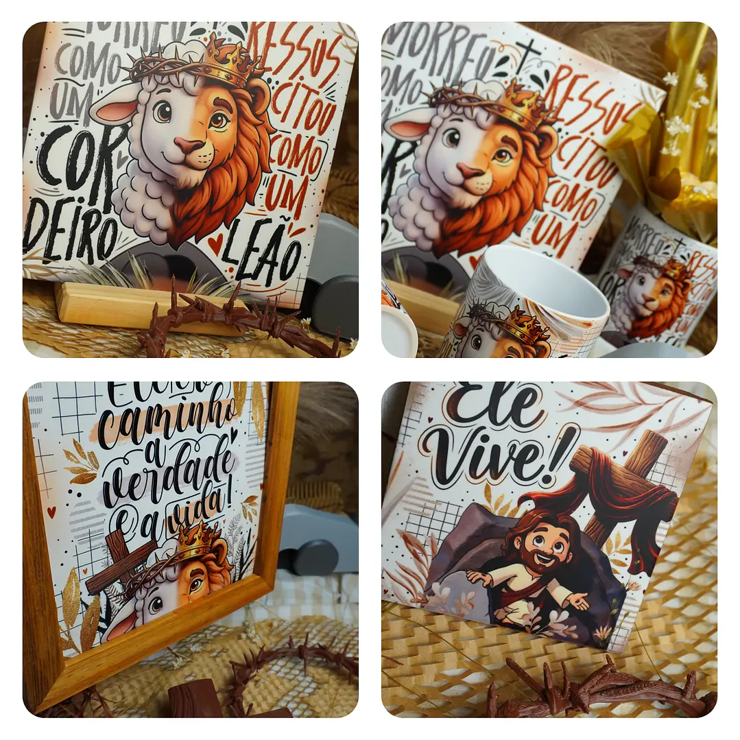 19 Artes para Caneca Páscoa Cristã Arquivo em Png 7