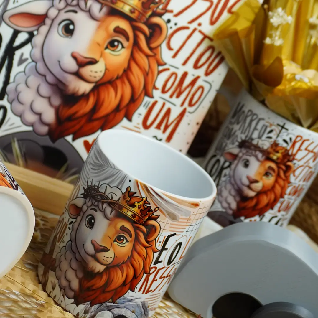 19 Artes para Caneca Páscoa Cristã Arquivo em Png 8