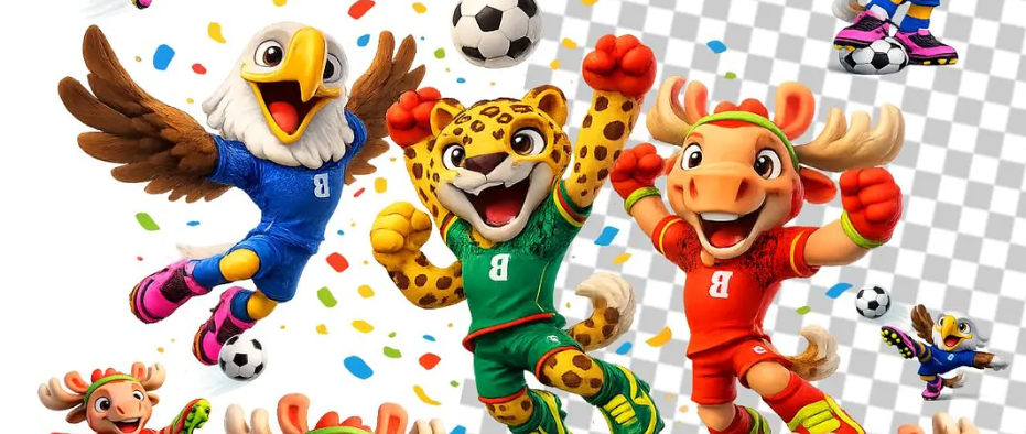 Kit Digital Mascotes Copa 2026 para Sublimação