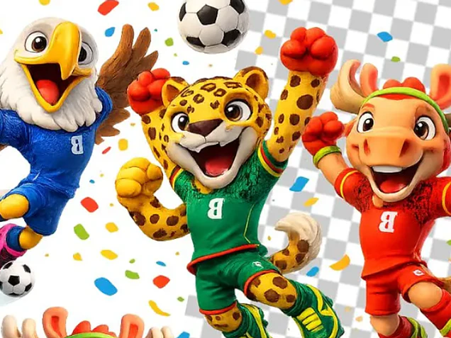 Kit Digital Mascotes Copa 2026 para Sublimação