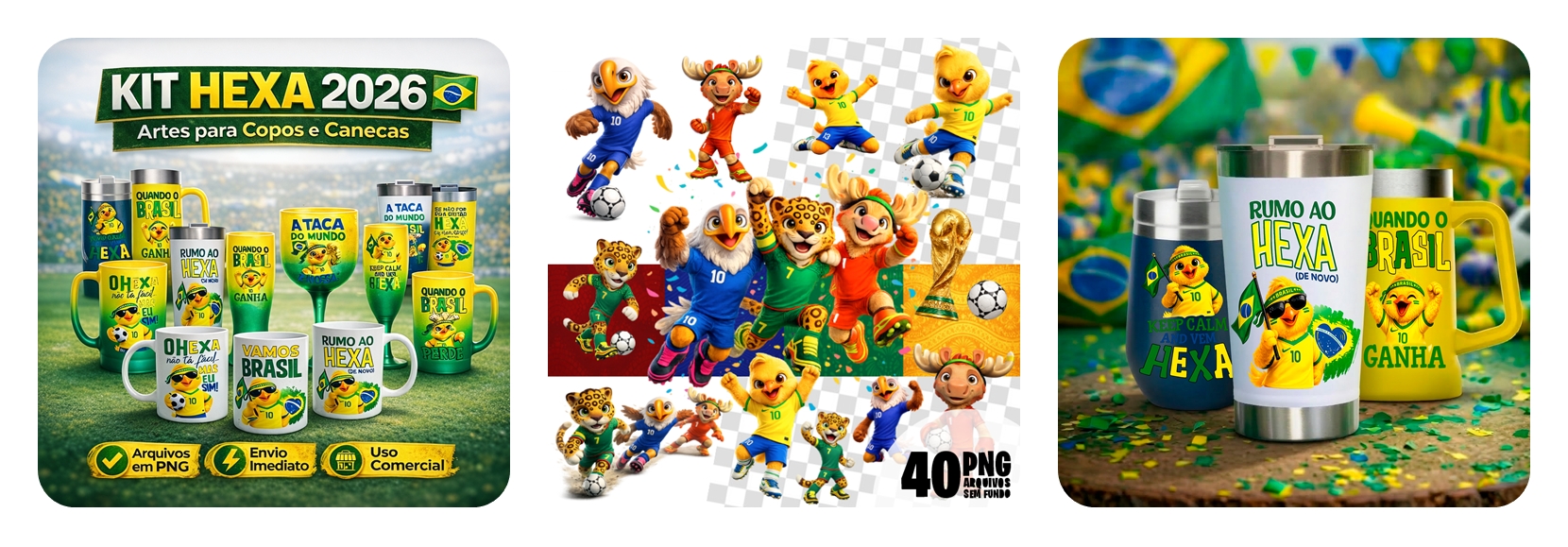 Produtos com Mascotes Copa 2026 para Vender