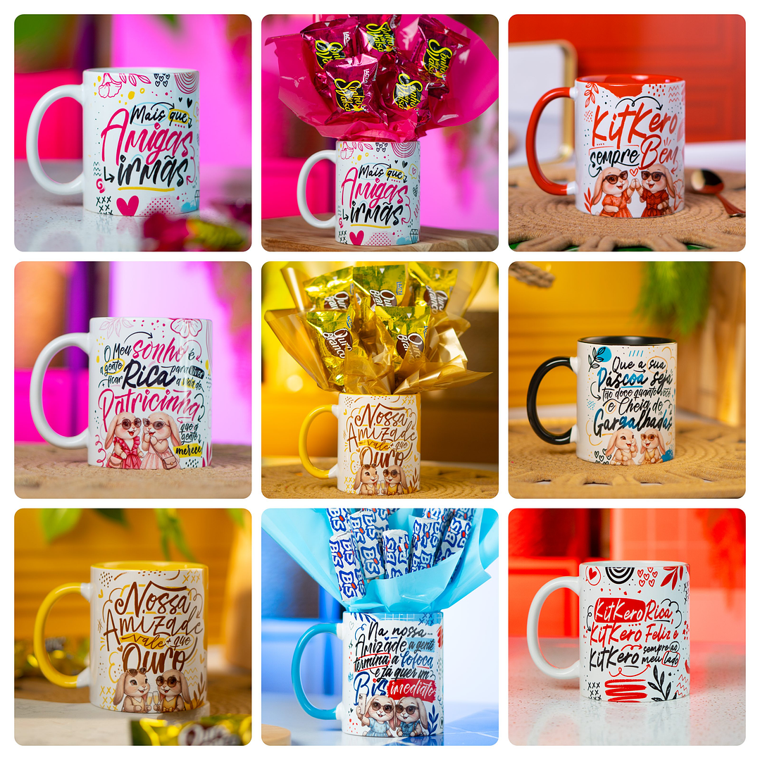 22 Artes para Caneca Páscoa Edição Amizade Arquivo em Png 1