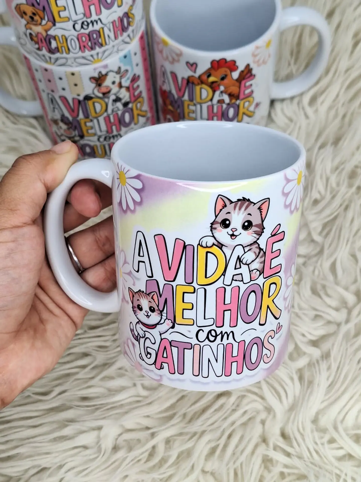 4 Artes para Caneca Animais Frases Fofinhas em png  3