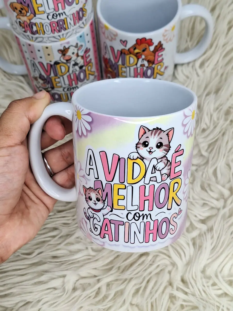 4 Artes para Caneca Animais Frases Fofinhas em png  3