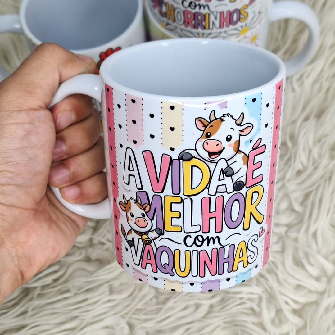 4 Artes para Caneca Animais Frases Fofinhas em png  4
