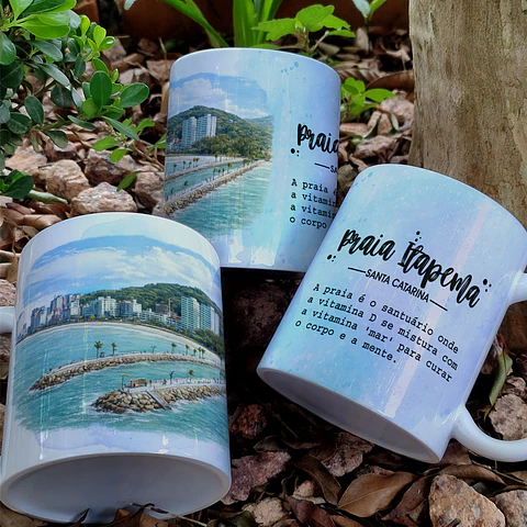 5 Artes para Caneca Praia Santa Catarina Arquivo em Png