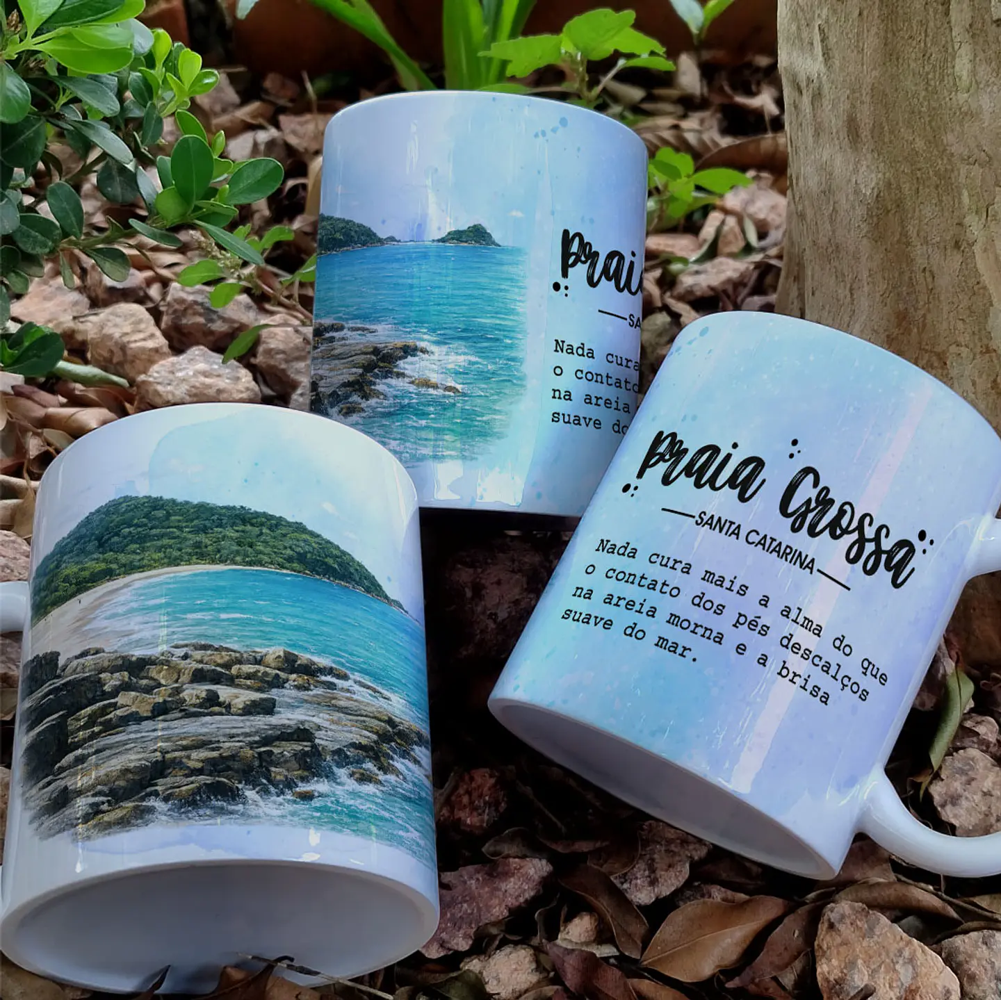 5 Artes para Caneca Praia Santa Catarina Arquivo em Png 5
