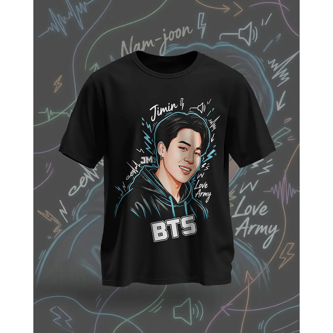 7 Artes para Camisa BTS Arquivo em Png  1