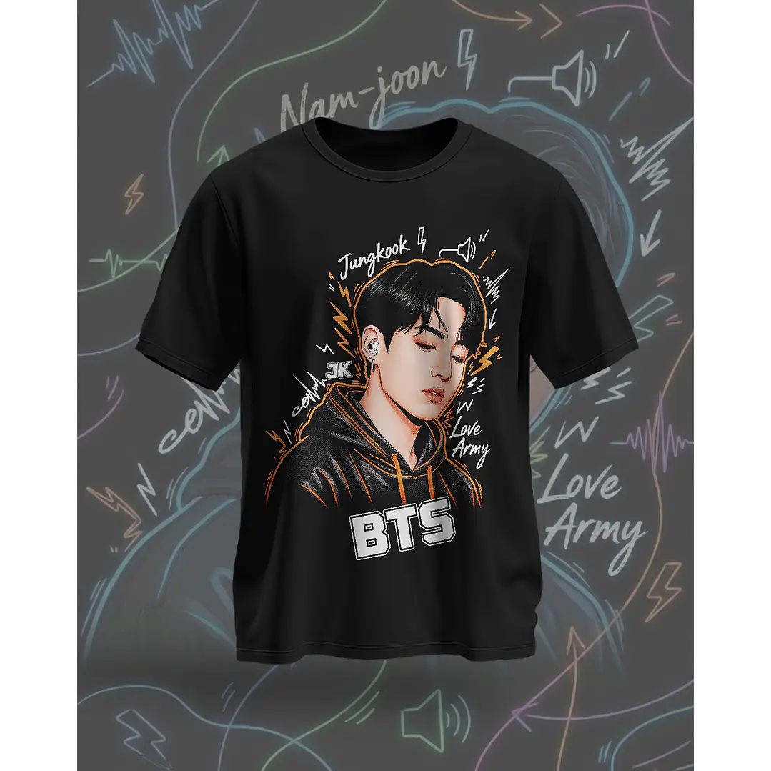 7 Artes para Camisa BTS Arquivo em Png  3