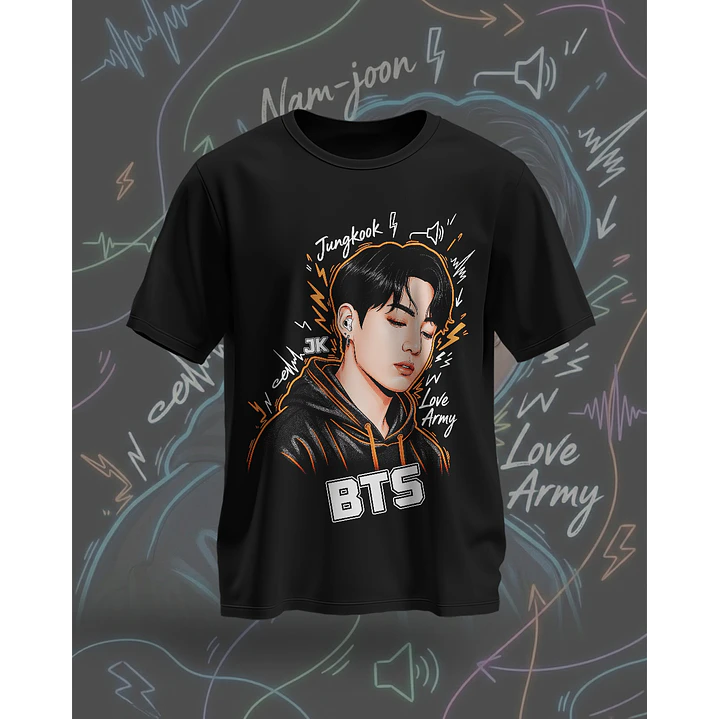 7 Artes para Camisa BTS Arquivo em Png  3