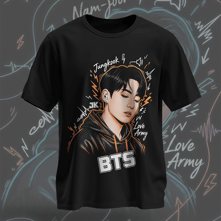 7 Artes para Camisa BTS Arquivo em Png  3