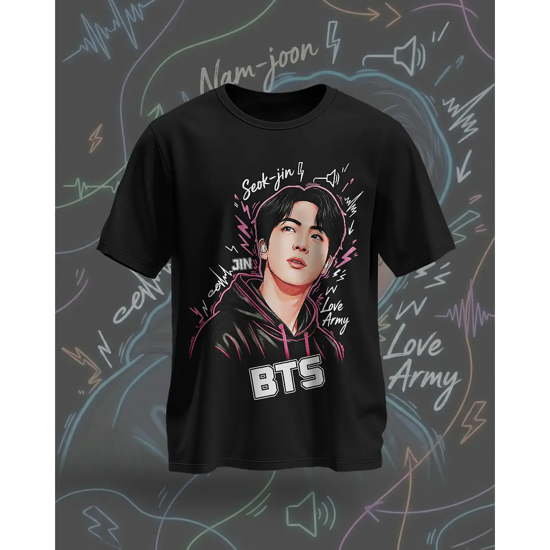 7 Artes para Camisa BTS Arquivo em Png  4
