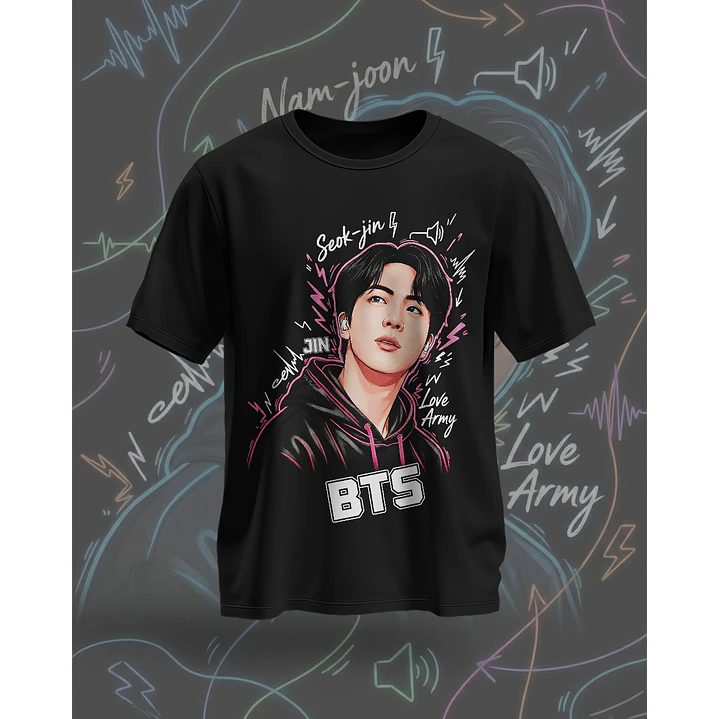 7 Artes para Camisa BTS Arquivo em Png  4