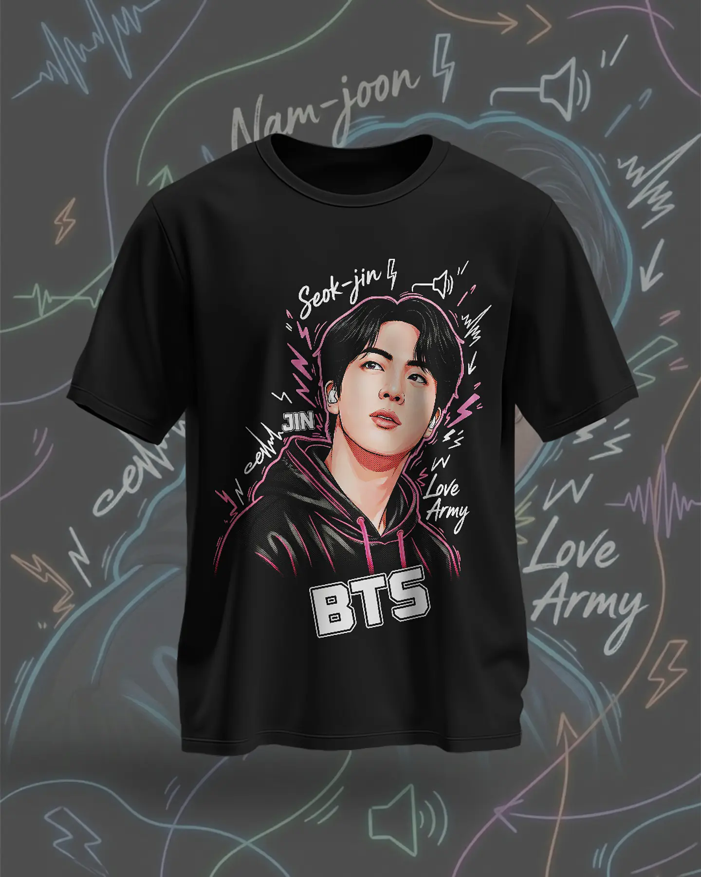 7 Artes para Camisa BTS Arquivo em Png  4