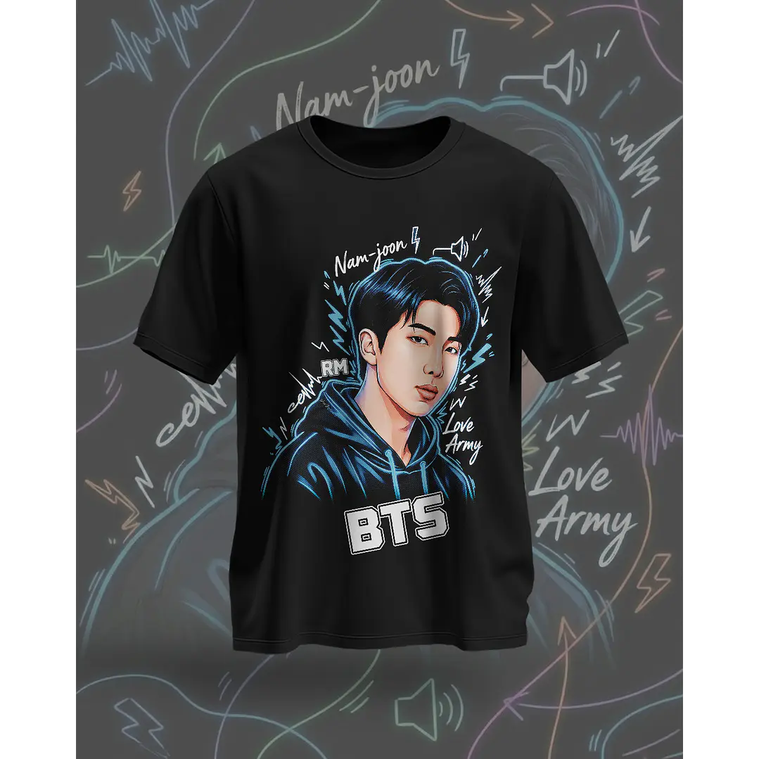 7 Artes para Camisa BTS Arquivo em Png  5