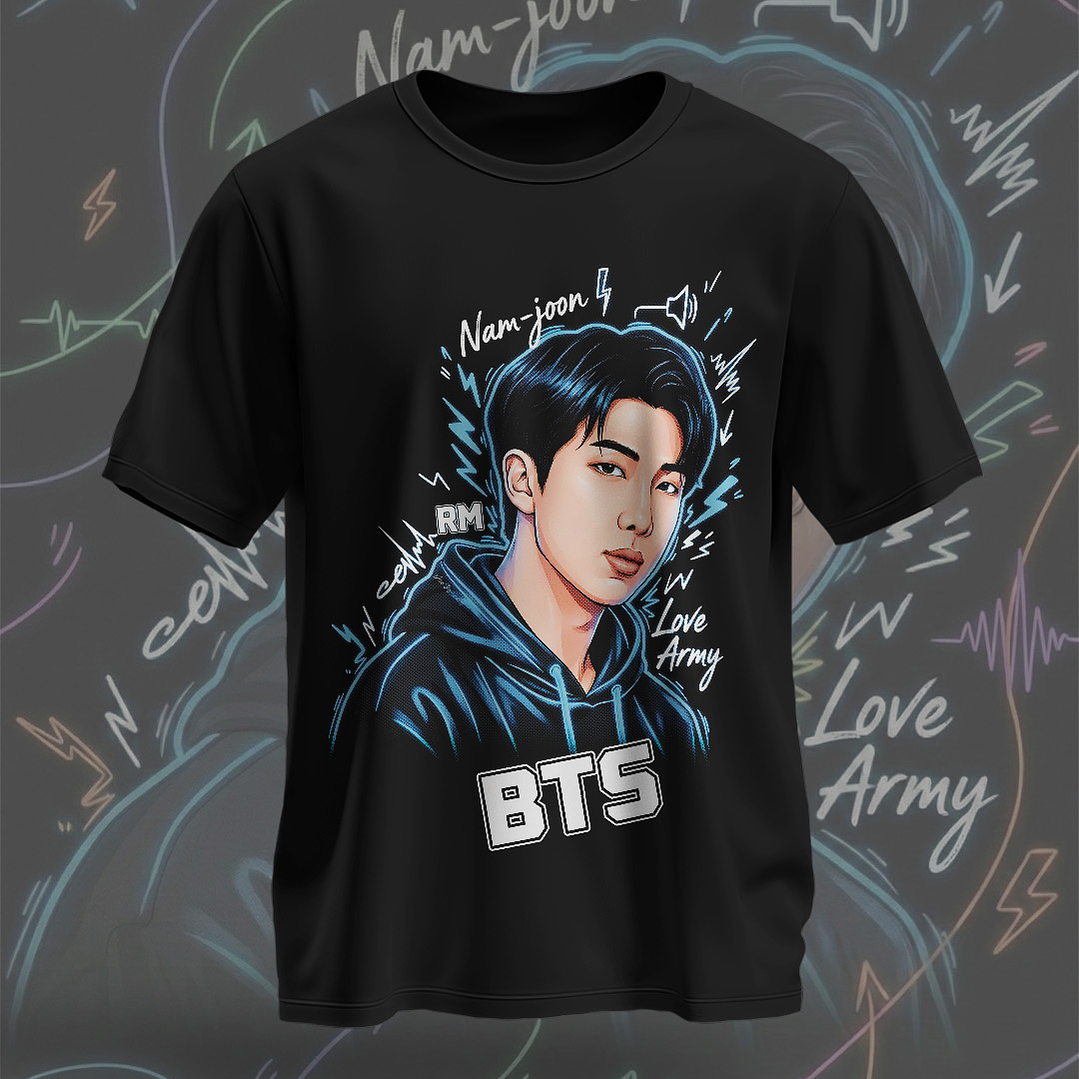 7 Artes para Camisa BTS Arquivo em Png  5