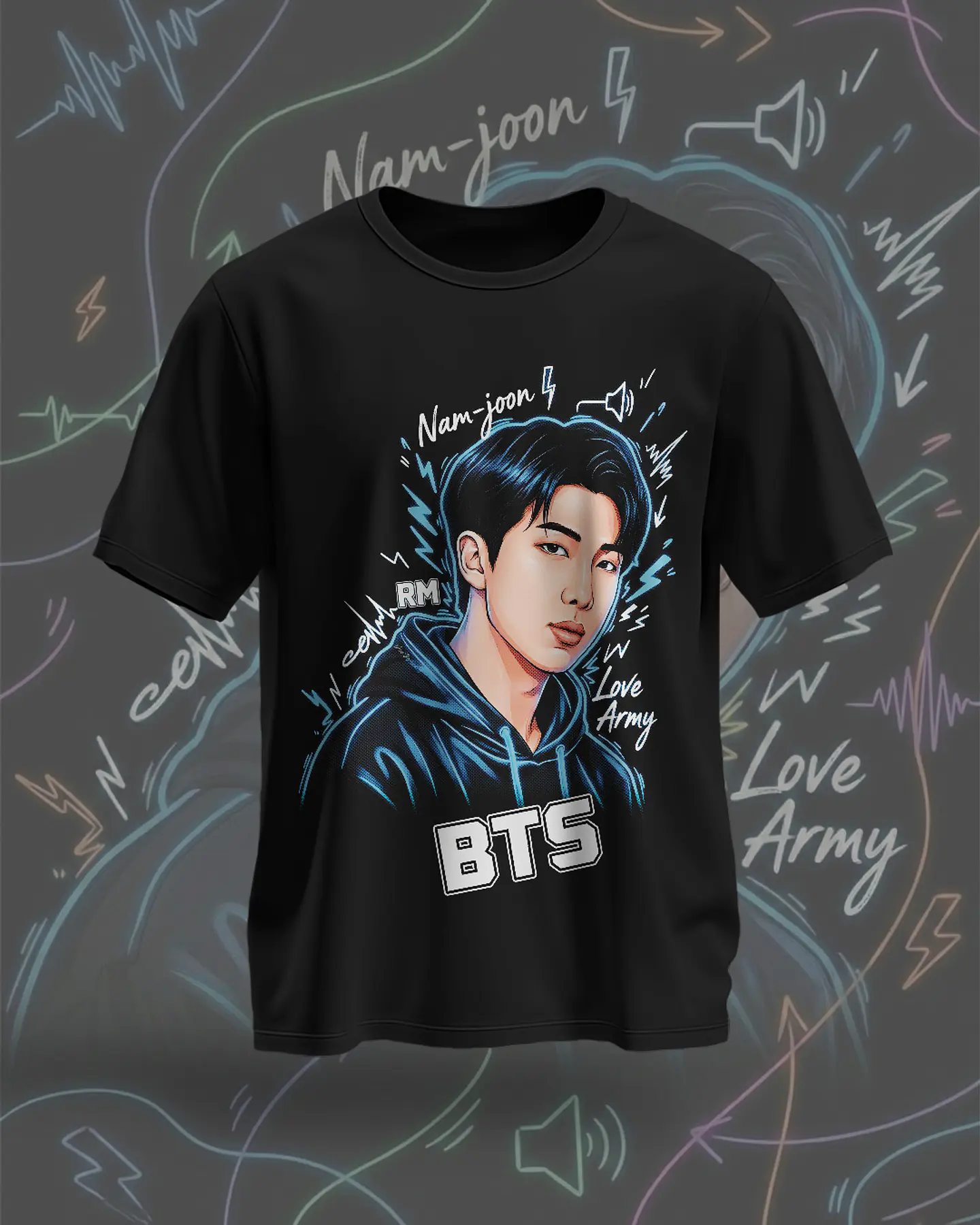 7 Artes para Camisa BTS Arquivo em Png  5