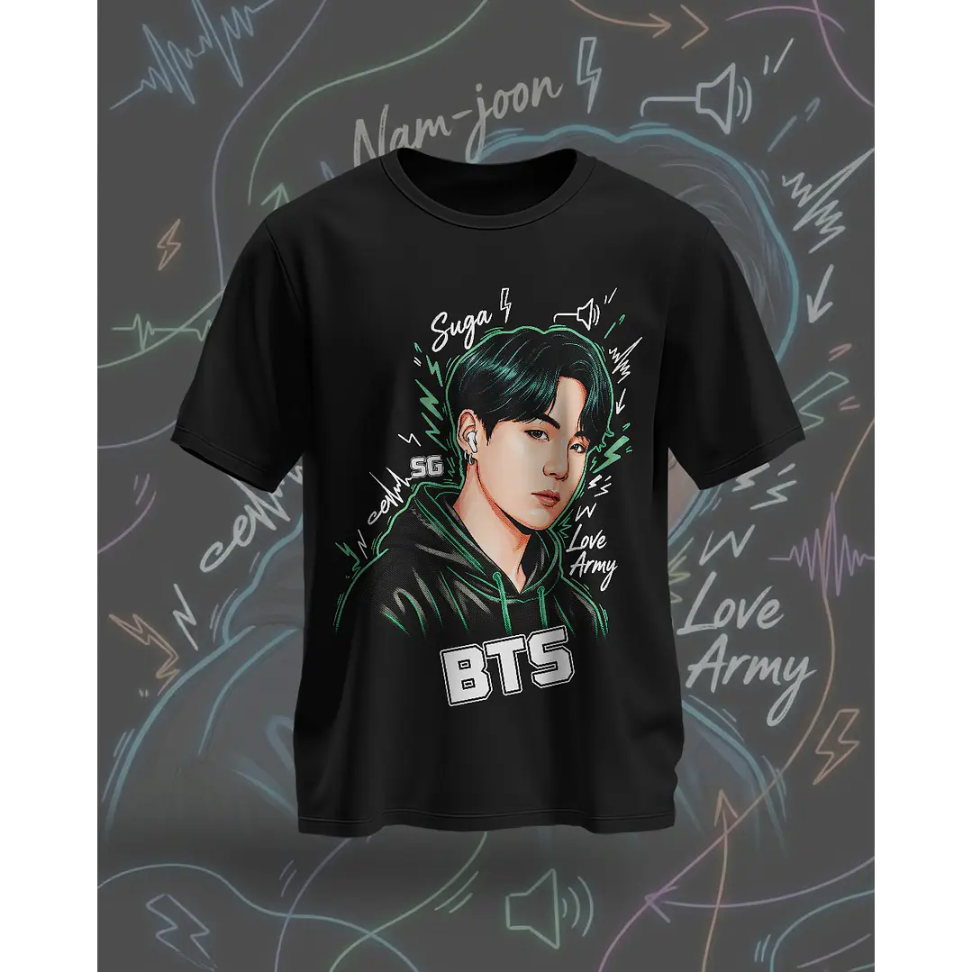 7 Artes para Camisa BTS Arquivo em Png  6