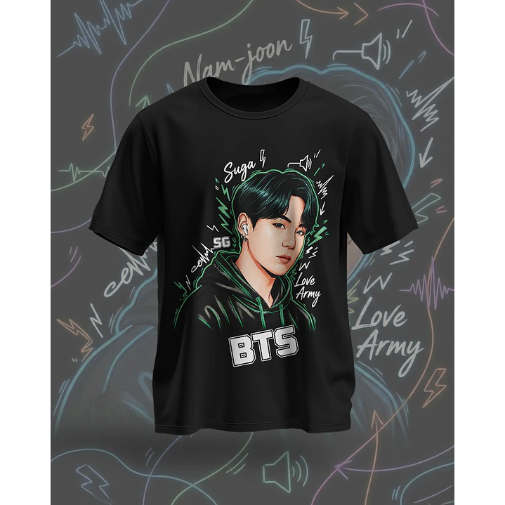 7 Artes para Camisa BTS Arquivo em Png  6