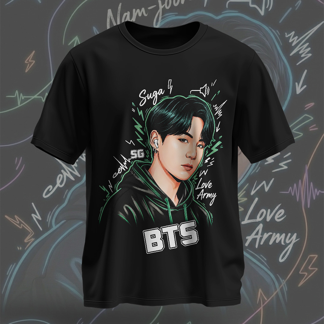 7 Artes para Camisa BTS Arquivo em Png  6