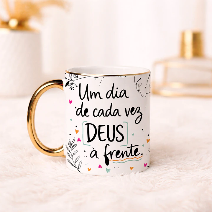 9 Artes para Caneca Frases Deus Arquivo Editável 3