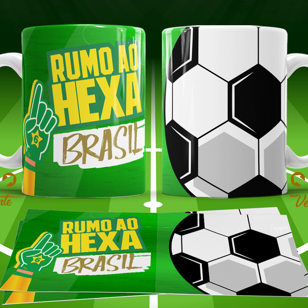 11 Artes para Caneca Copa do Mundo 2026 Brasil Futebol Arquivo Editável  1