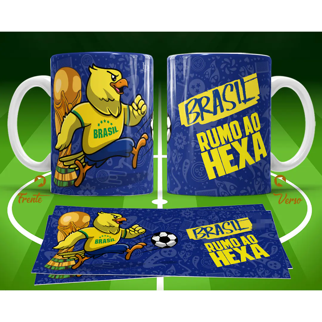 11 Artes para Caneca Copa do Mundo 2026 Brasil Futebol Arquivo Editável  2