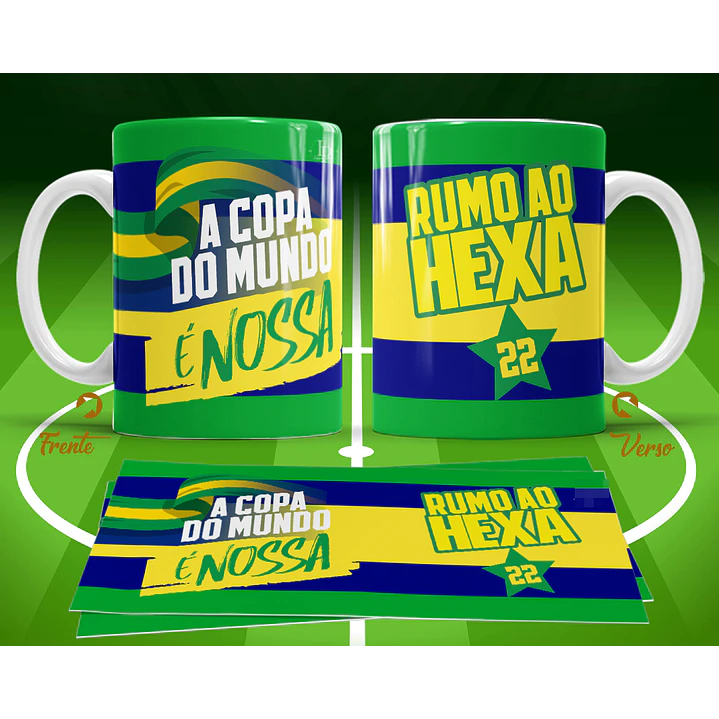11 Artes para Caneca Copa do Mundo 2026 Brasil Futebol Arquivo Editável  3