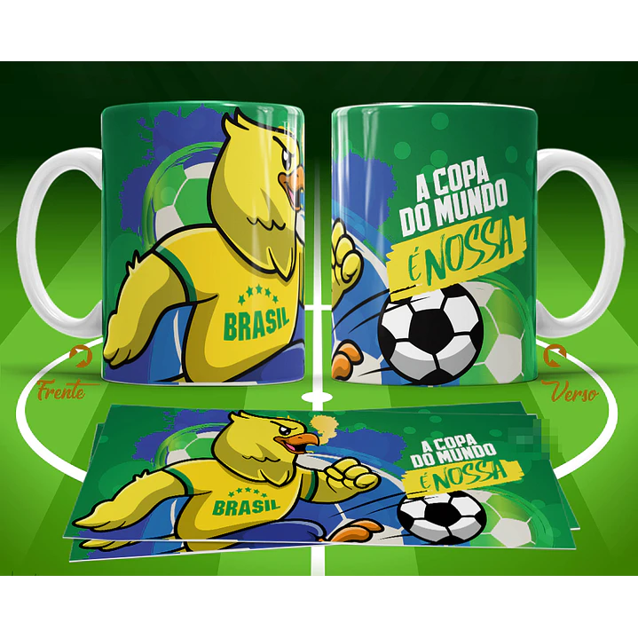 11 Artes para Caneca Copa do Mundo 2026 Brasil Futebol Arquivo Editável  5