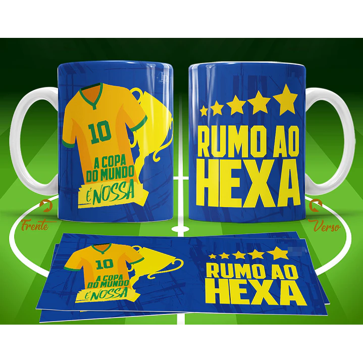 11 Artes para Caneca Copa do Mundo 2026 Brasil Futebol Arquivo Editável  7