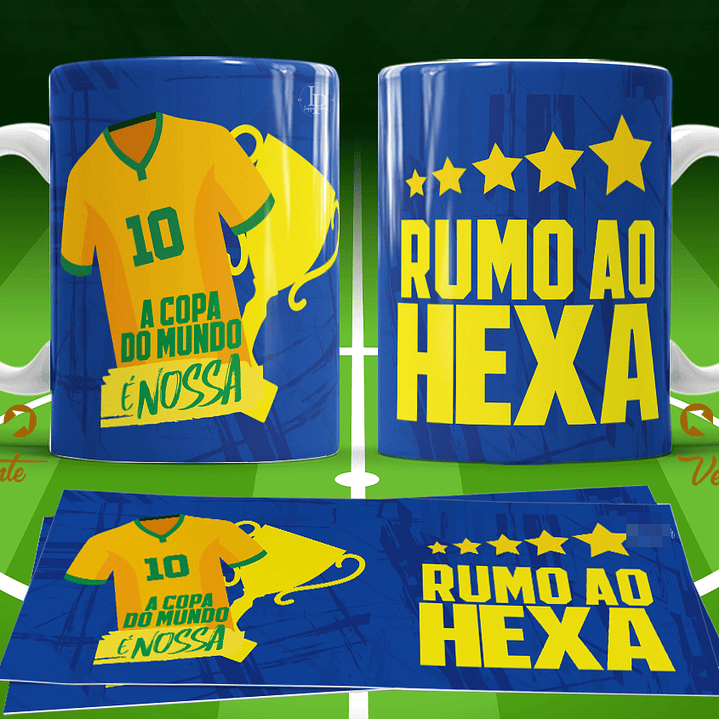 11 Artes para Caneca Copa do Mundo 2026 Brasil Futebol Arquivo Editável  7
