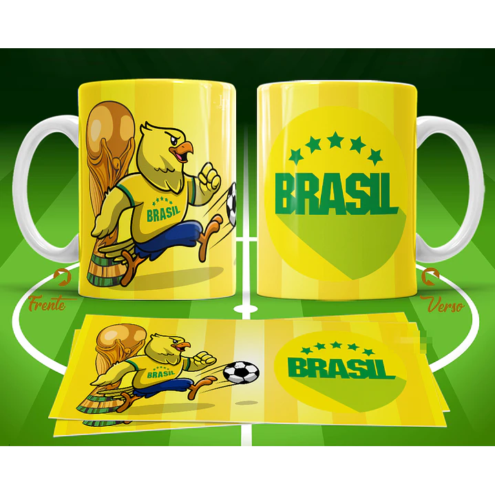 11 Artes para Caneca Copa do Mundo 2026 Brasil Futebol Arquivo Editável  8