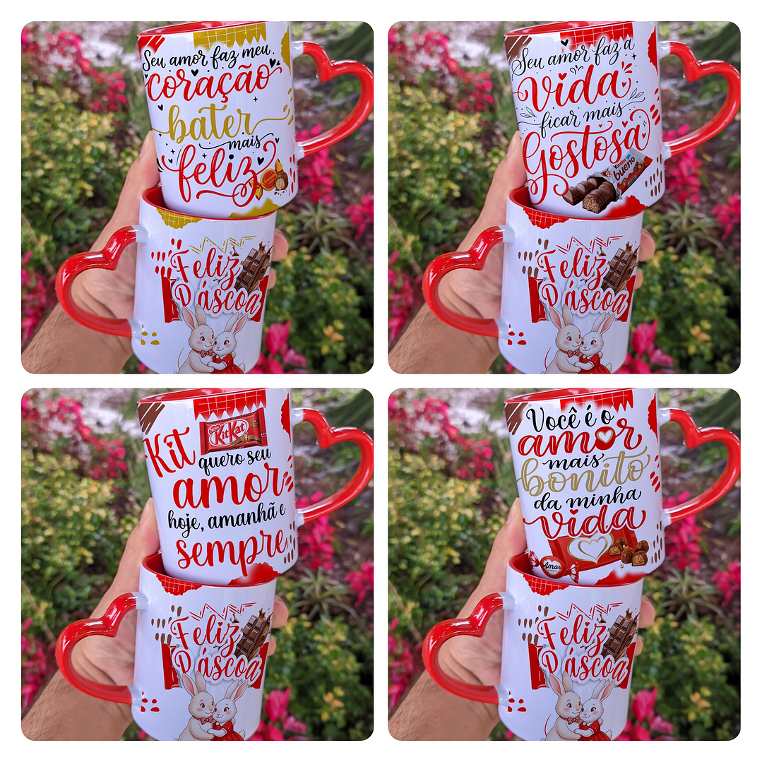 16 Artes para Caneca Páscoa Arquivo editável  3