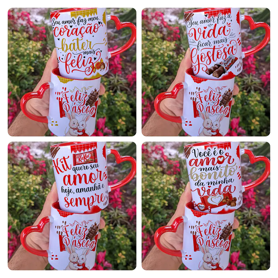 16 Artes para Caneca Páscoa Arquivo editável  3