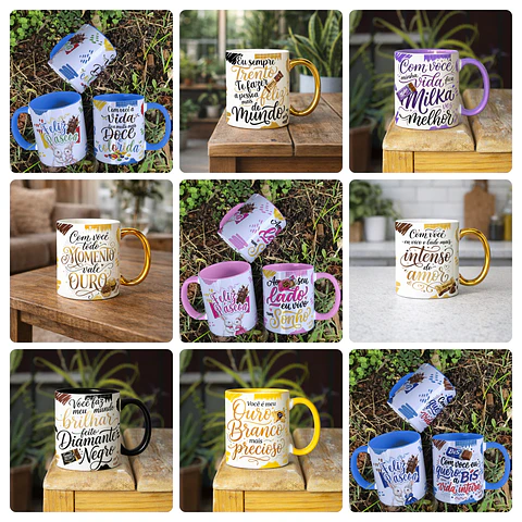 16 Artes para Caneca Páscoa Arquivo editável 
