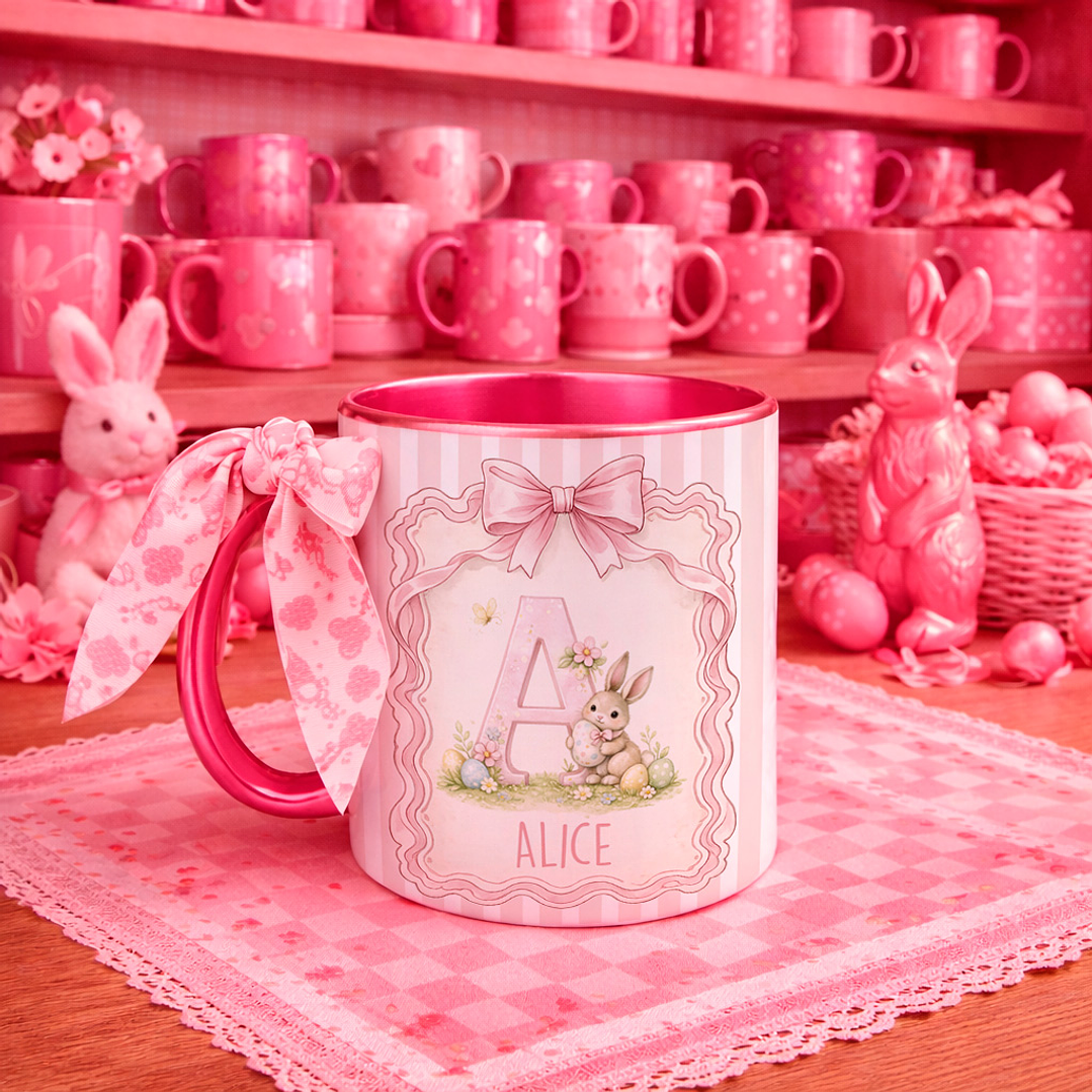 26 Artes para Caneca Alfabeto Páscoa Arquivo Editável 4