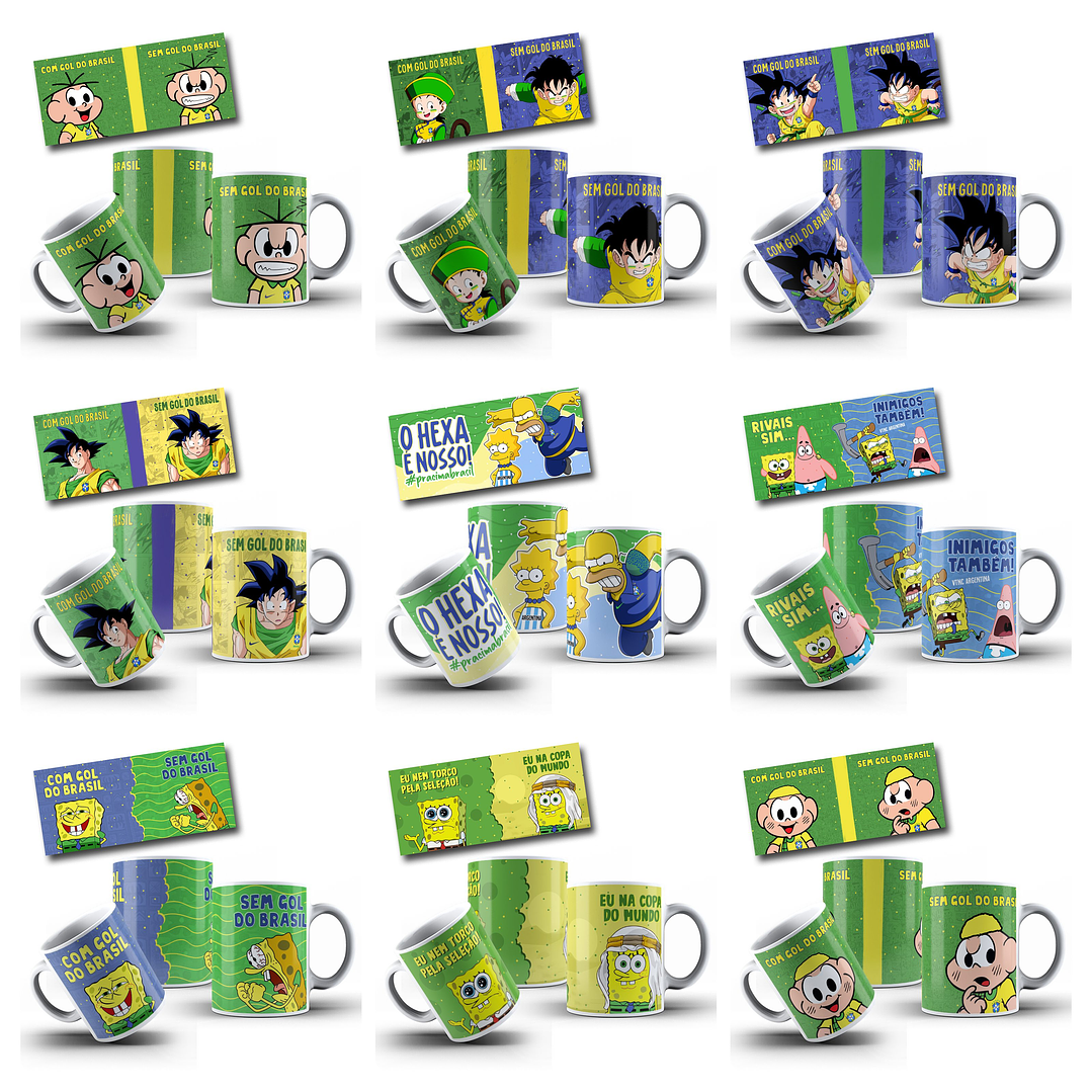 29 Artes para Caneca Copa do Mundo 2026 Brasil Futebol Arquivo em Jpg  1