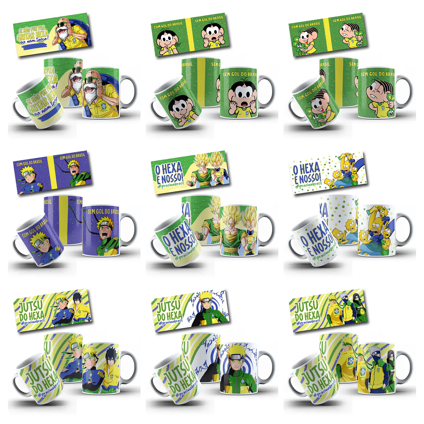 29 Artes para Caneca Copa do Mundo 2026 Brasil Futebol Arquivo em Jpg  3