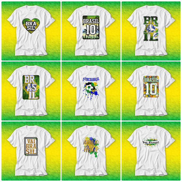 90 Artes para Camisa Body e Caneca Copa do Mundo 2026 Brasil Arquivo Editável/Png 5