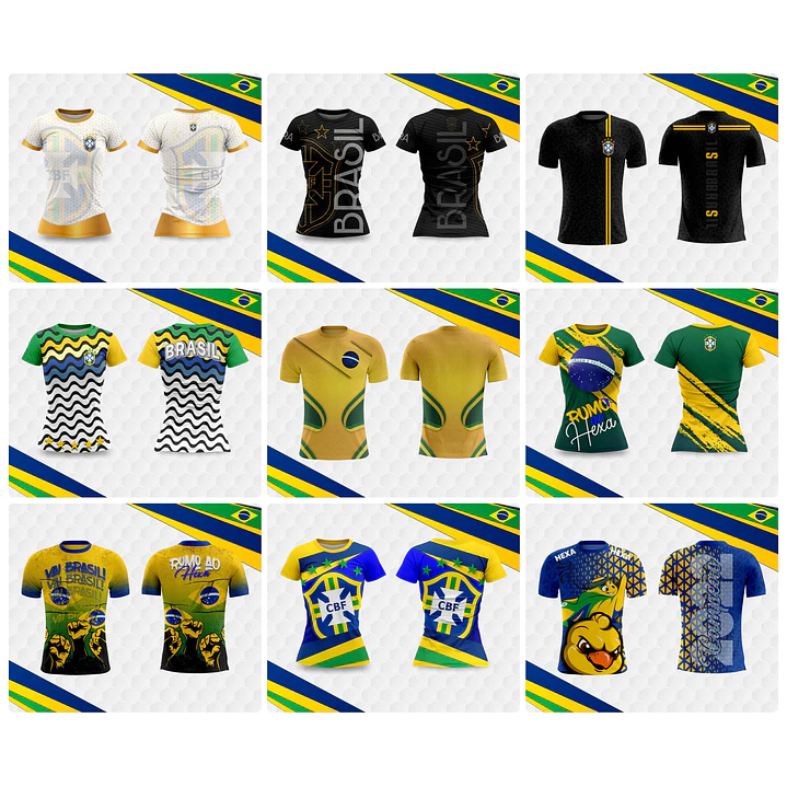 90 Artes para Camisa Body e Caneca Copa do Mundo 2026 Brasil Arquivo Editável/Png 4
