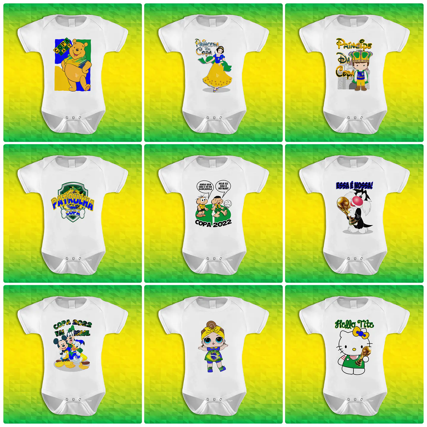 90 Artes para Camisa Body e Caneca Copa do Mundo 2026 Brasil Arquivo Editável/Png 7