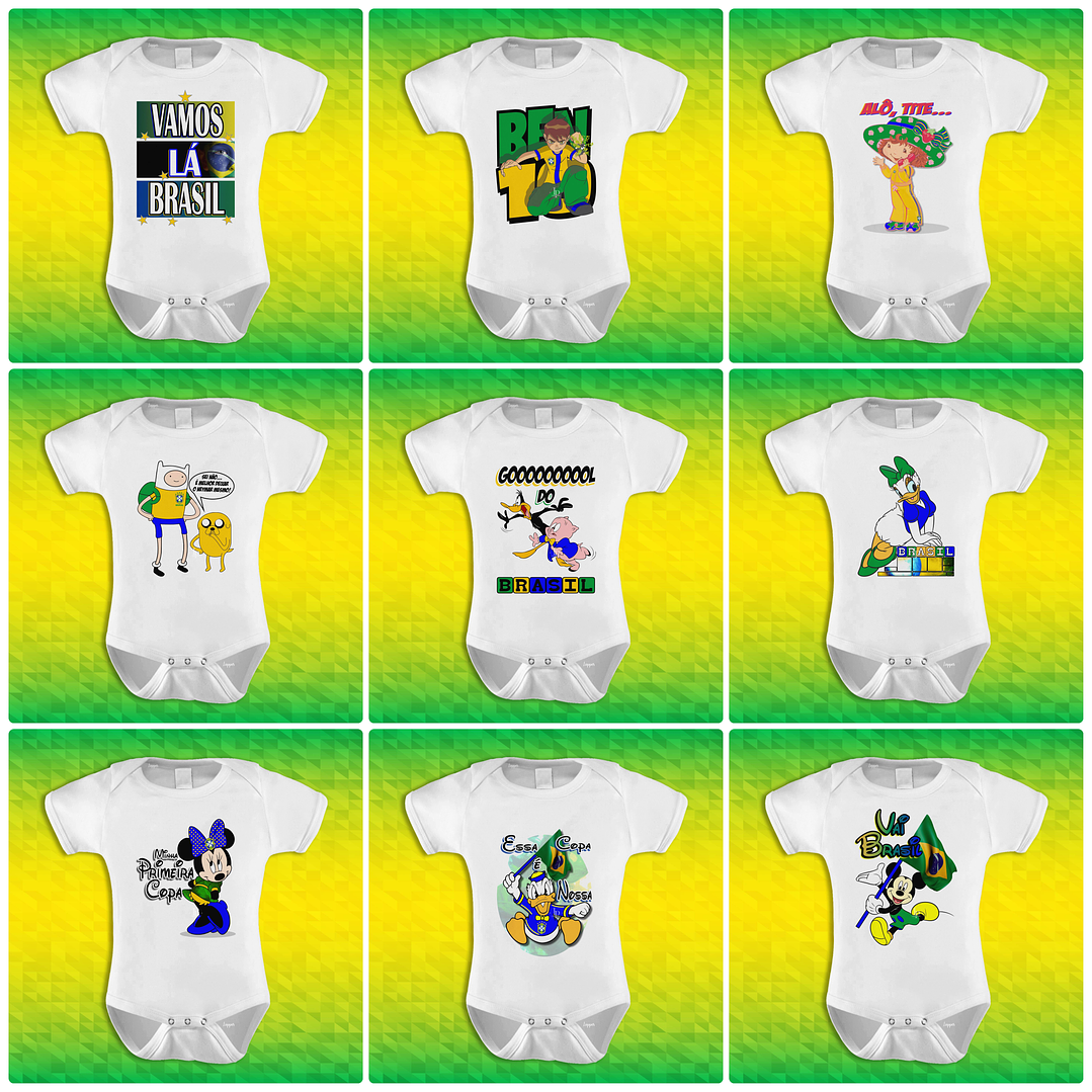 90 Artes para Camisa Body e Caneca Copa do Mundo 2026 Brasil Arquivo Editável/Png 9