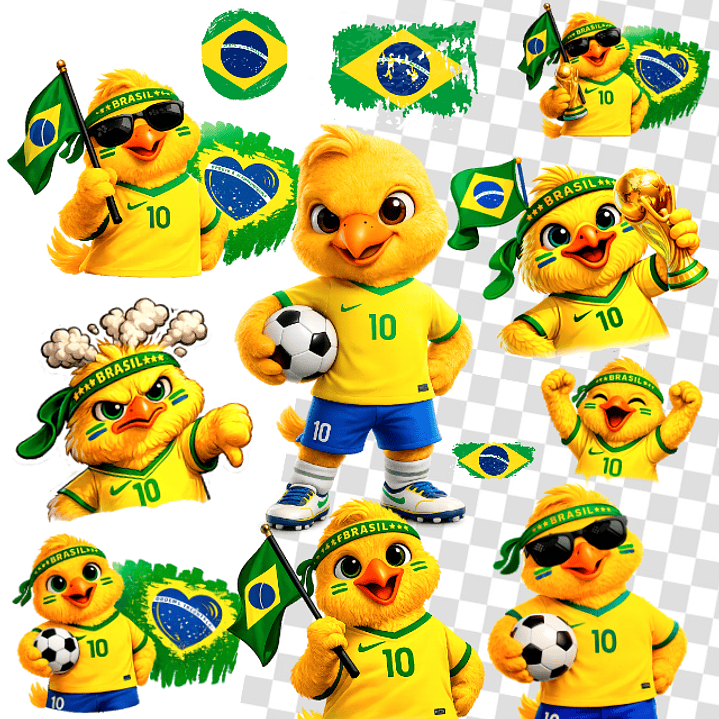 Arquivos para Sublimação Hexa Brasil Copa 2026 Arquivos em PNG 4
