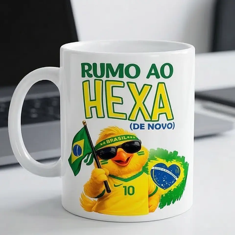 Kit Digital Copa do Mundo 2026 Brasil PNG para Sublimação em Canecas (Tema Hexa) 11