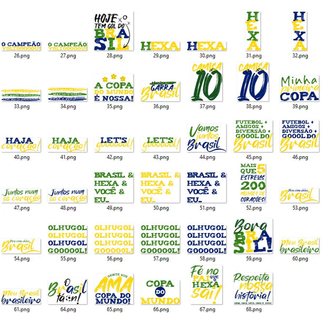 Kit digital Copa do Mundo Brasil 2026 Futebol Arquivo em Png  5