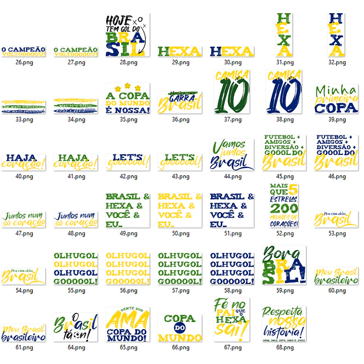 Kit digital Copa do Mundo Brasil 2026 Futebol Arquivo em Png  5