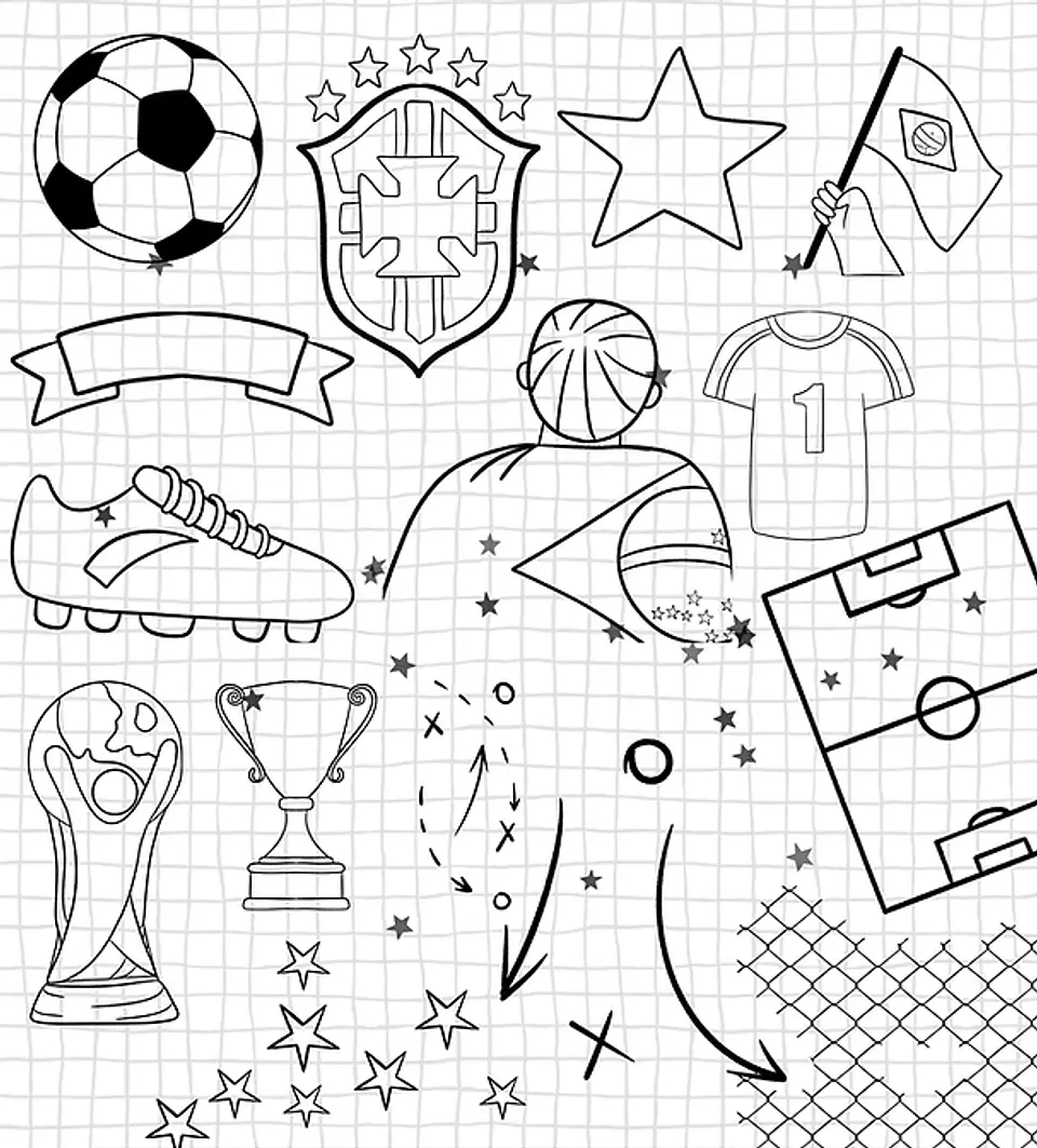 Kit digital Copa do Mundo Brasil 2026 Futebol Arquivo em Png  7