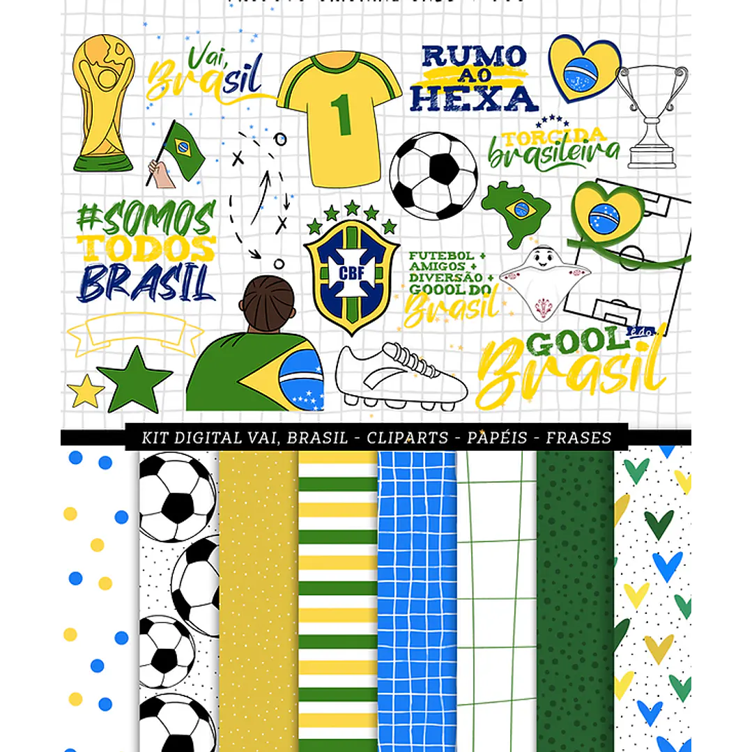 Kit digital Copa do Mundo Brasil 2026 Futebol Arquivo em Png  2